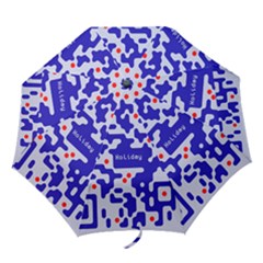 Digital Computer Graphic Qr Code Is Encrypted With The Inscription Folding Umbrellas by Amaryn4rt
