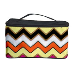 Colorful Chevron Pattern Stripes Cosmetic Storage Case by Amaryn4rt