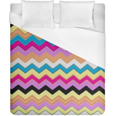 Chevrons Pattern Art Background Duvet Cover (california King Size) by Amaryn4rt