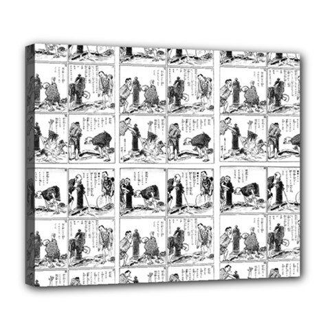 Old Comic Strip Deluxe Canvas 24  X 20   by Valentinaart