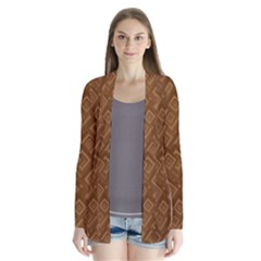 Brown Pattern Rectangle Wallpaper Cardigans by Amaryn4rt