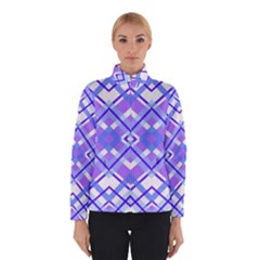 Geometric Plaid Pale Purple Blue Winterwear by Amaryn4rt