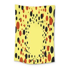 Gradients Dalmations Black Orange Yellow Small Tapestry