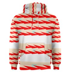 Chevron Wave Triangle Red White Circle Blue Men s Pullover Hoodie by Alisyart