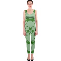 Green Hole Onepiece Catsuit by Alisyart