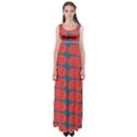 Rose Repeat Red Blue Beauty Sweet Empire Waist Maxi Dress View1