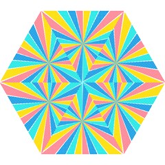 Rhythm Heaven Megamix Circle Star Rainbow Color Mini Folding Umbrellas by Alisyart