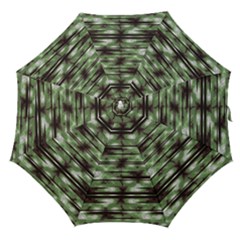 Stripes Camo Pattern Print Straight Umbrellas by dflcprints