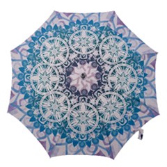 Mandalas Symmetry Meditation Round Hook Handle Umbrellas (medium) by Amaryn4rt