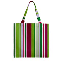 Beautiful Multi Colored Bright Stripes Pattern Wallpaper Background Zipper Grocery Tote Bag by Amaryn4rt