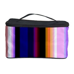 Fun Striped Background Design Pattern Cosmetic Storage Case by Amaryn4rt