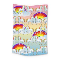 Rainbow Pony  Small Tapestry by Valentinaart