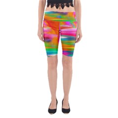 Abstract Illustration Nameless Fantasy Yoga Cropped Leggings by Amaryn4rt