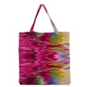 Abstract Pink Colorful Water Background Grocery Tote Bag View1