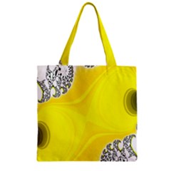 Fractal Abstract Background Zipper Grocery Tote Bag by Amaryn4rt