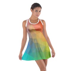 Rainbow Bubble Cotton Racerback Dress by Wanni