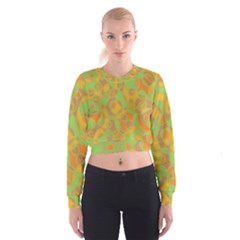 Pattern Women s Cropped Sweatshirt by Valentinaart