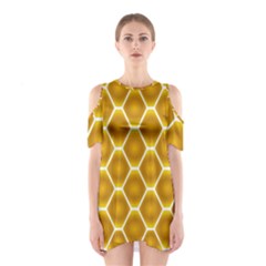 Snake Abstract Background Pattern Shoulder Cutout One Piece by Simbadda