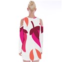 Chili Velvet Long Sleeve Shoulder Cutout Dress View2