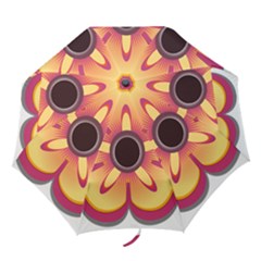Flower Floral Hole Eye Star Folding Umbrellas by Alisyart