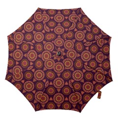 Abstract Seamless Mandala Background Pattern Hook Handle Umbrellas (large) by Simbadda