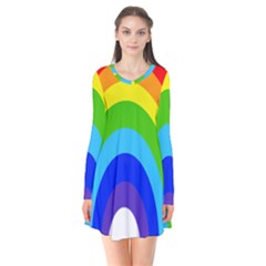 Rainbow Flare Dress by Alisyart