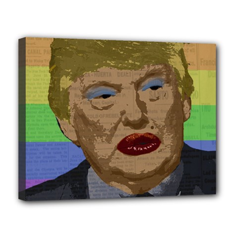 Donald Trump Canvas 14  X 11  by Valentinaart