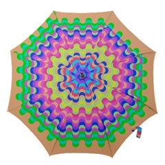 Dna Early Childhood Wave Chevron Woves Rainbow Hook Handle Umbrellas (small) by Alisyart