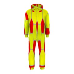 Football Blender Image Map Red Yellow Sport Hooded Jumpsuit (kids) by Alisyart