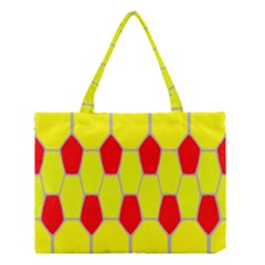 Football Blender Image Map Red Yellow Sport Medium Tote Bag by Alisyart