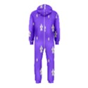 Light Purple Flowers Background Images Hooded Jumpsuit (Kids) View2