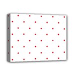 Mages Pinterest White Red Polka Dots Crafting Circle Deluxe Canvas 14  x 11 