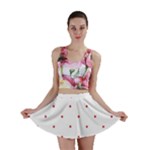 Mages Pinterest White Red Polka Dots Crafting Circle Mini Skirt