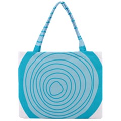 Mustard Logo Hole Circle Linr Blue Mini Tote Bag by Alisyart