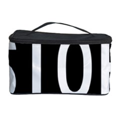 Road Sign Stop Cosmetic Storage Case