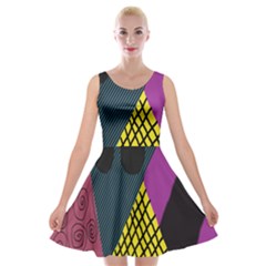 Sally Skellington Fabric Velvet Skater Dress