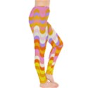 Dna Early Childhood Wave Chevron Rainbow Color Leggings  View4