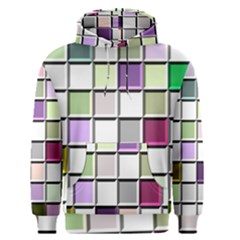 Color Tiles Abstract Mosaic Background Men s Pullover Hoodie by Simbadda
