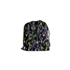 Floral Pattern Background Drawstring Pouches (xs)  by Simbadda