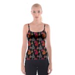 Leaves Pattern Background Spaghetti Strap Top