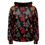 Leaves Pattern Background Women s Pullover Hoodie
