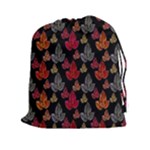 Leaves Pattern Background Drawstring Pouches (XXL)
