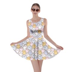 Colorful Kawaii Cute Ghosts Skater Dress by CoolDesigns