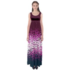 Wine Butterfly Floral Empire Waist Maxi Dress by CoolDesigns