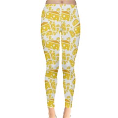Yellow Cheese Pattern Leggings by CoolDesigns