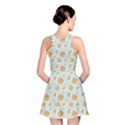 Gray Colorful Cartoon Pizza Texture with Confetti Reversible Skater Dress View2