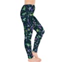 Teal Small Floral Leggings  View4