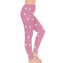 Pink Happy Valentines Day Pattern Template Leggings View4