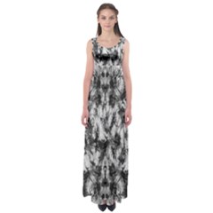 White Tie Dye 2 Empire Waist Maxi Dress by CoolDesigns