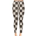 Black Chessboard Made Black and White Cats Leggings View1